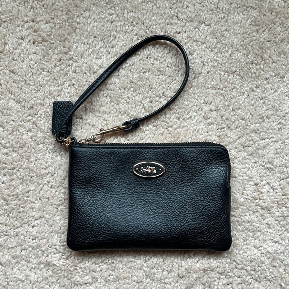 Coach wristlet, black - Picture 1 of 2